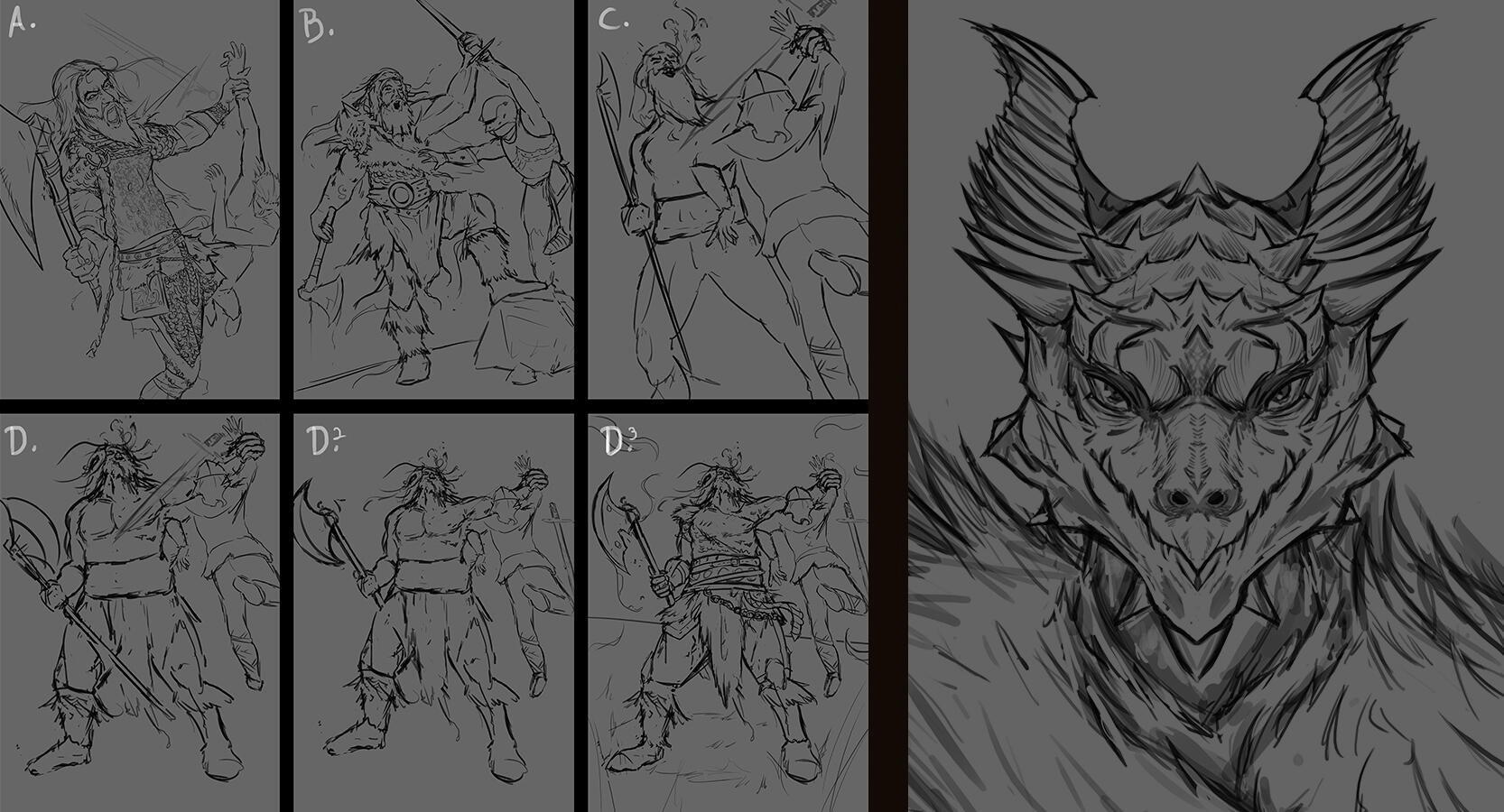 Sketches or Line arts